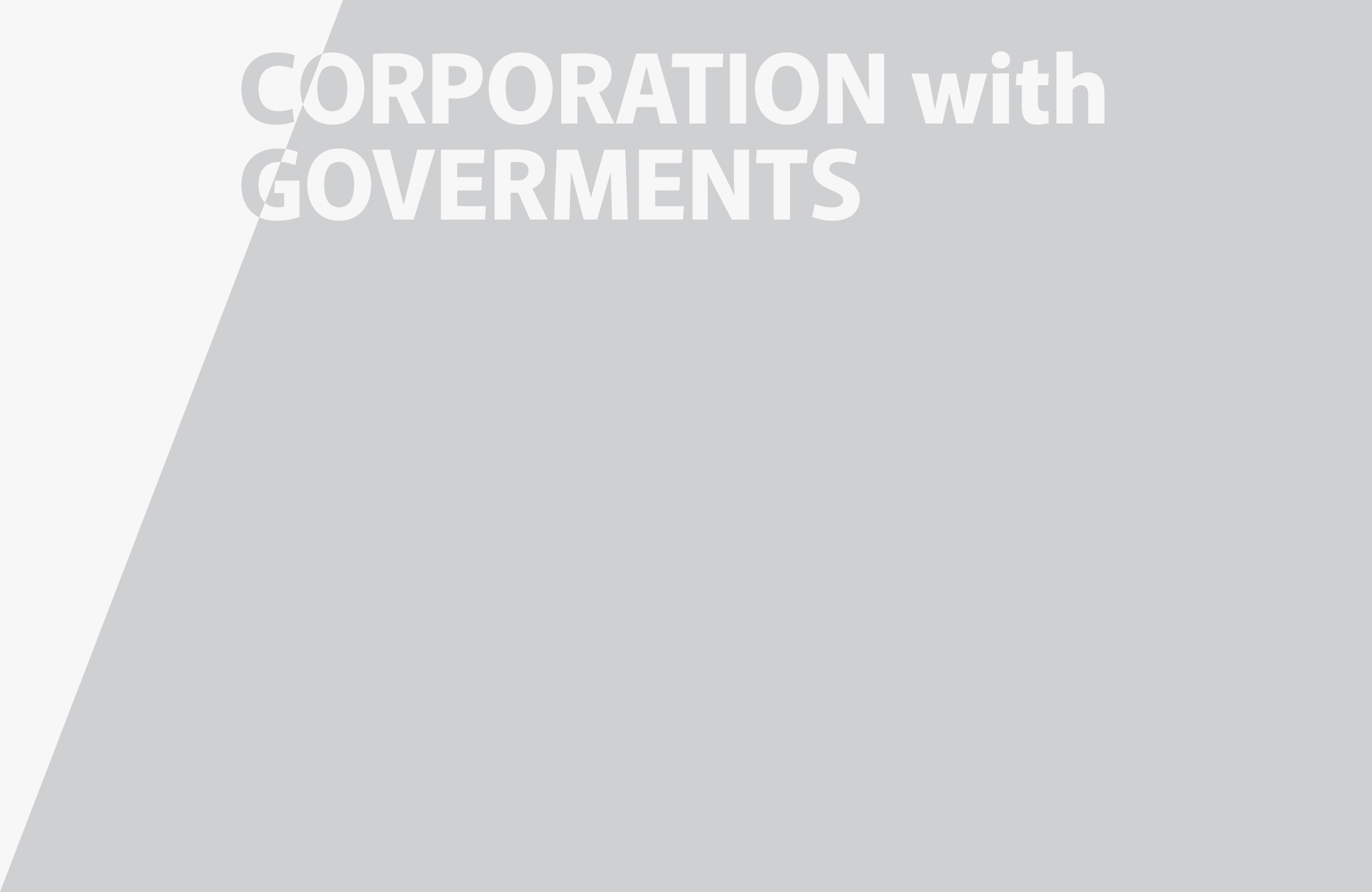 CORPORATION with GOVERMENTS